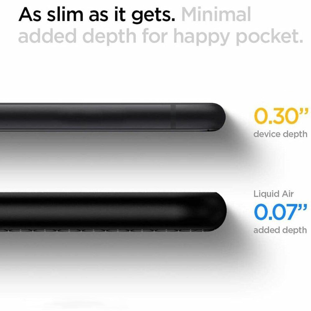 Husa pentru Apple iPhone SE (2022) / SE (2020) / 8 / 7, Spigen, Liquid Air, Neagra 042CS20511