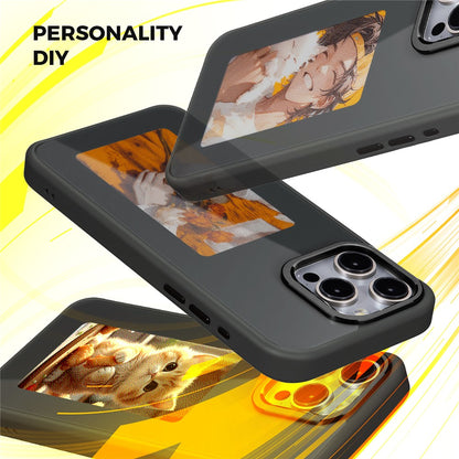 Husa pentru Apple iPhone 15 Pro, OEM, Display Customized E-Ink, Neagra