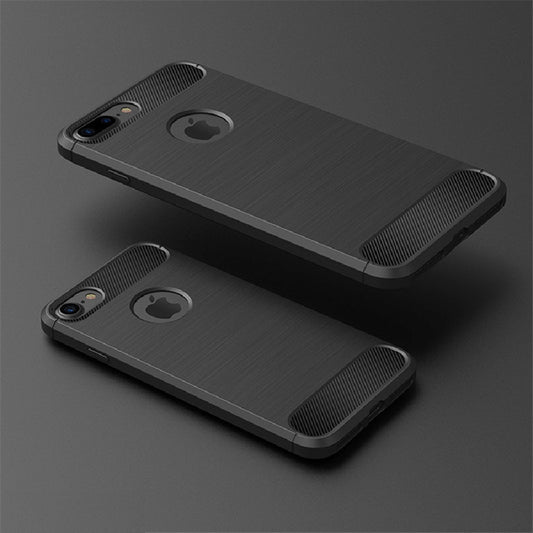 Husa pentru Apple iPhone 8 / 7, Techsuit, Carbon, Neagra