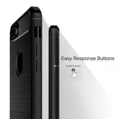 Husa pentru Apple iPhone 8 Plus, Techsuit, Carbon, Neagra