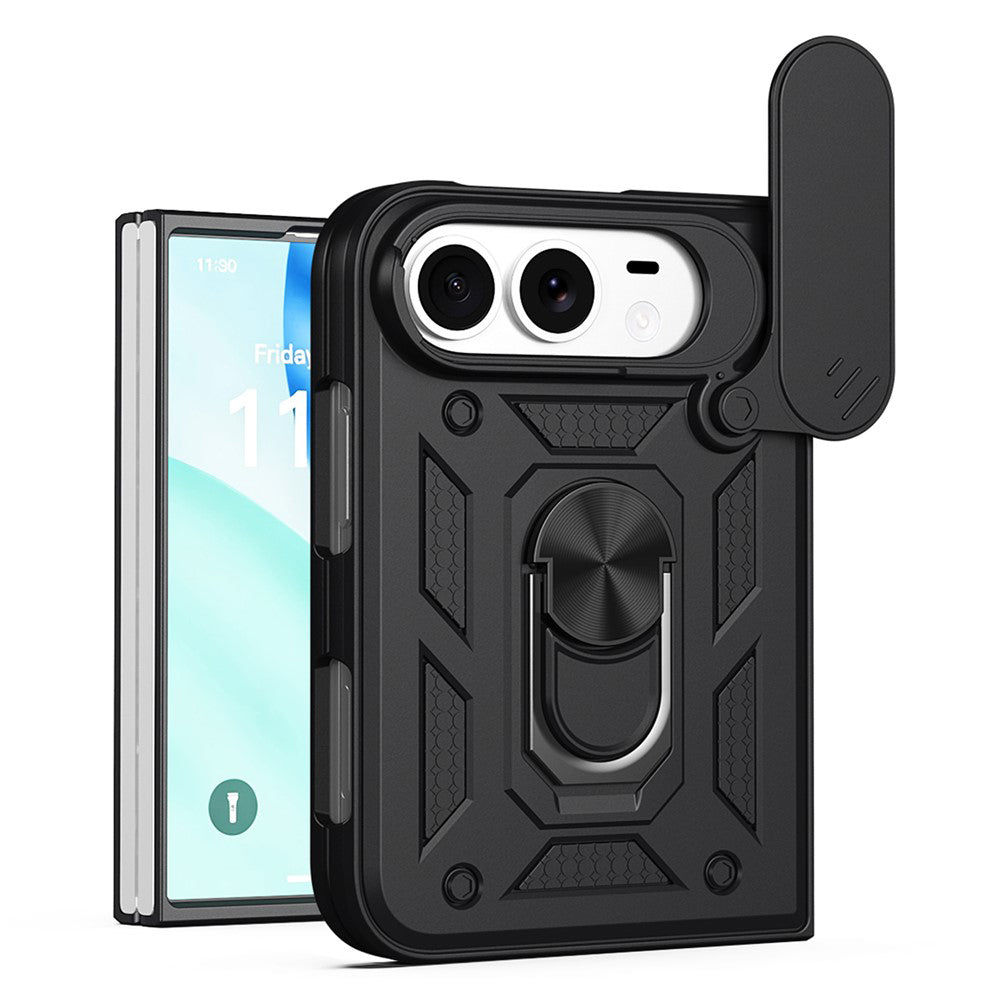 Husa pentru Apple iPhone Duo, Techsuit, CamShield, Neagra