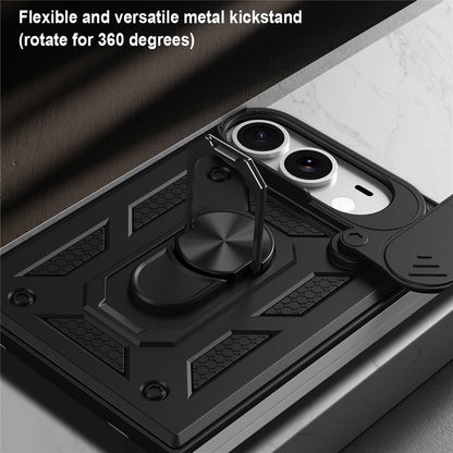 Husa pentru Apple iPhone Duo, Techsuit, CamShield, Neagra