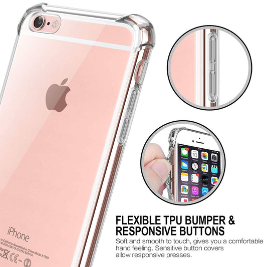 Husa pentru Apple iPhone SE (2016) / 5 / 5s, Techsuit, Shockproof Clear, Transparenta