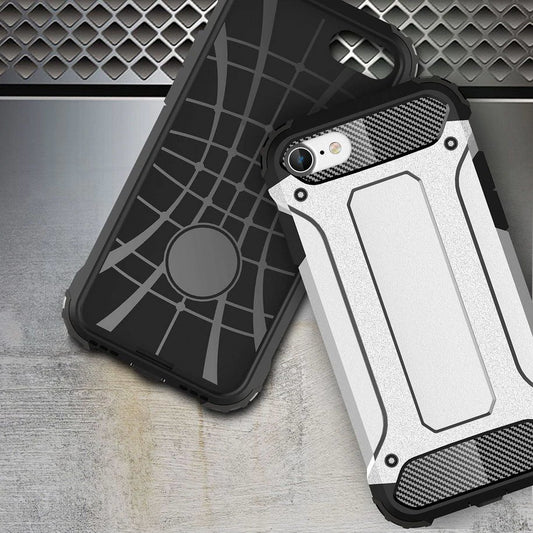 Husa pentru Apple iPhone SE (2022) / SE (2020) / 8 / 7, Techsuit, Hybrid Armor, Neagra