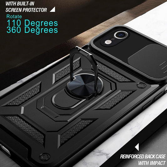 Husa pentru Apple iPhone XR, Techsuit, CamShield, Neagra