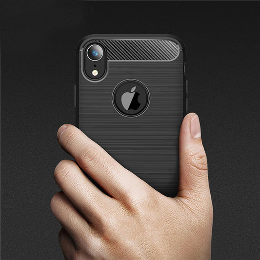 Husa pentru Apple iPhone XR, Techsuit, Carbon, Neagra
