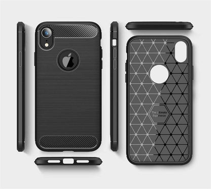 Husa pentru Apple iPhone XR, Techsuit, Carbon, Neagra