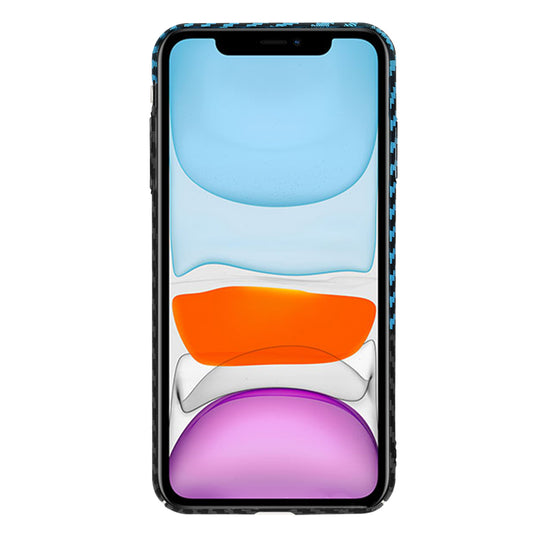 Husa pentru Apple iPhone XR, Techsuit, Carbonite FiberShell, Neagra Bleu