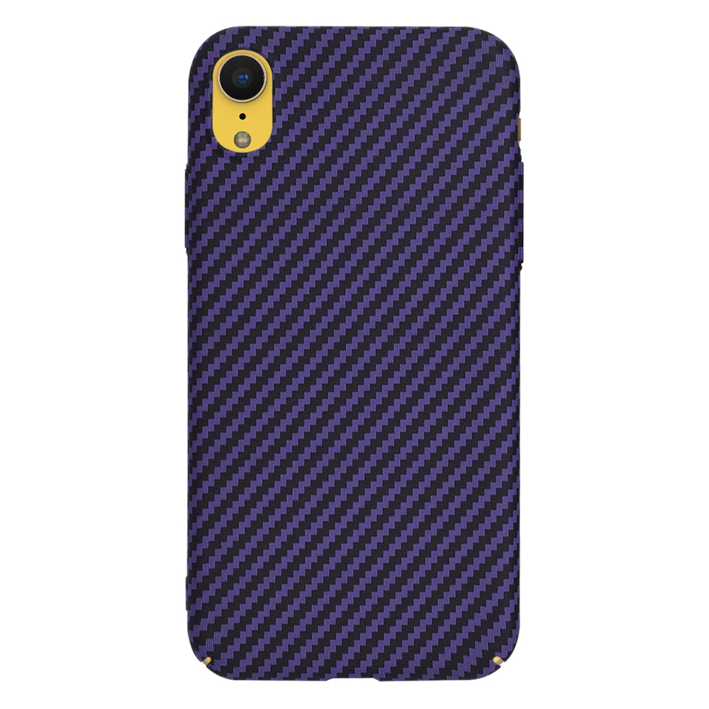 Husa pentru Apple iPhone XR, Techsuit, Carbonite FiberShell, Mov