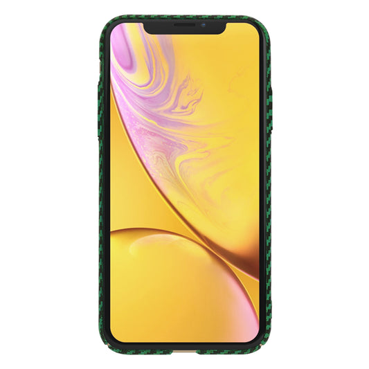 Husa pentru Apple iPhone XR, Techsuit, Carbonite FiberShell, Verde