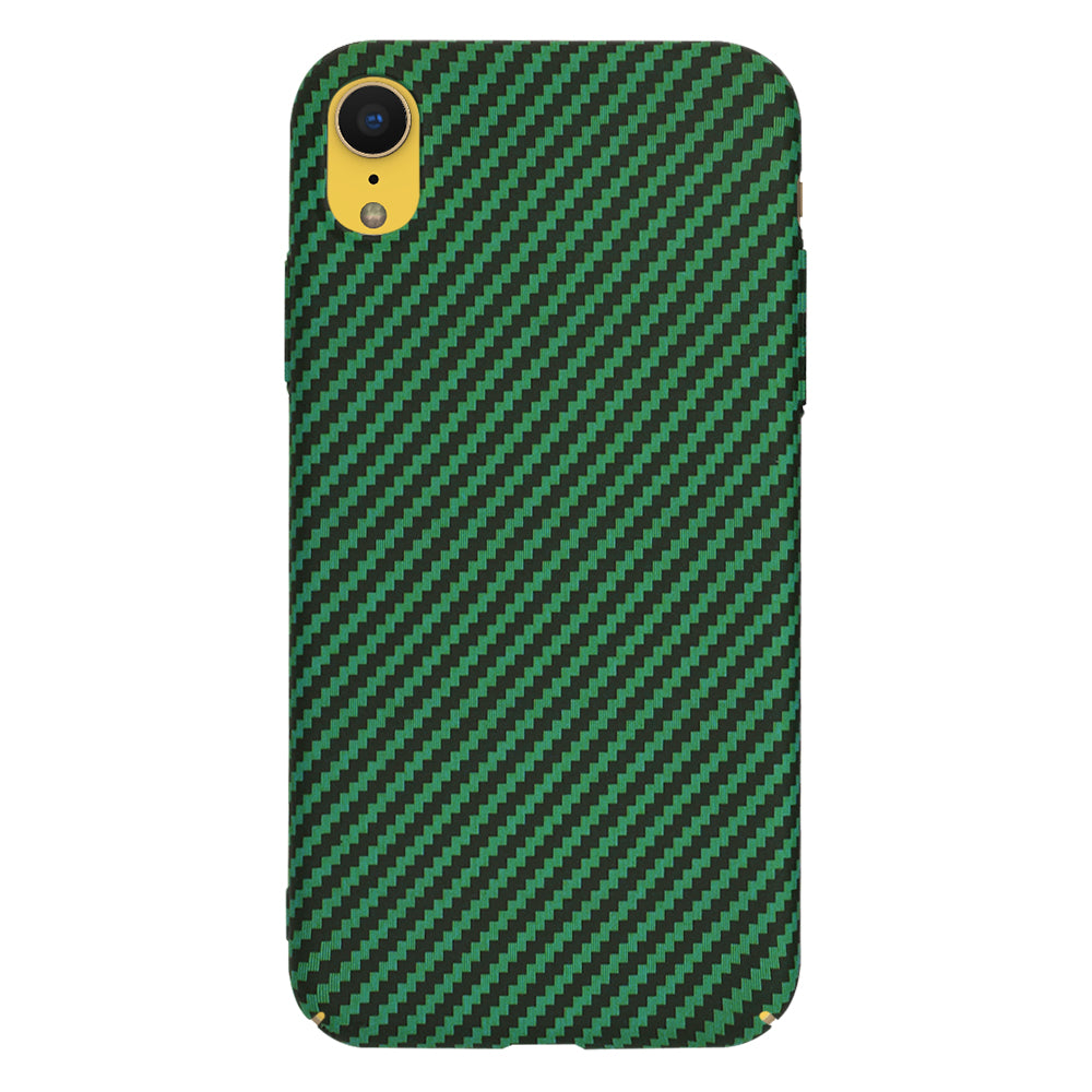 Husa pentru Apple iPhone XR, Techsuit, Carbonite FiberShell, Verde