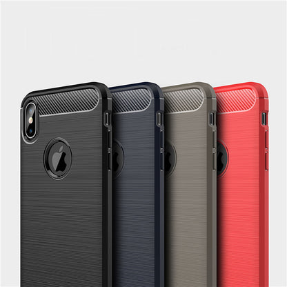 Husa pentru Apple iPhone XS Max, Techsuit, Carbon, Neagra