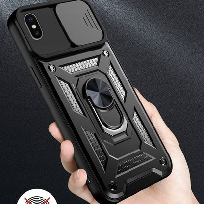 Husa pentru Apple iPhone XS / X, Techsuit, CamShield, Neagra