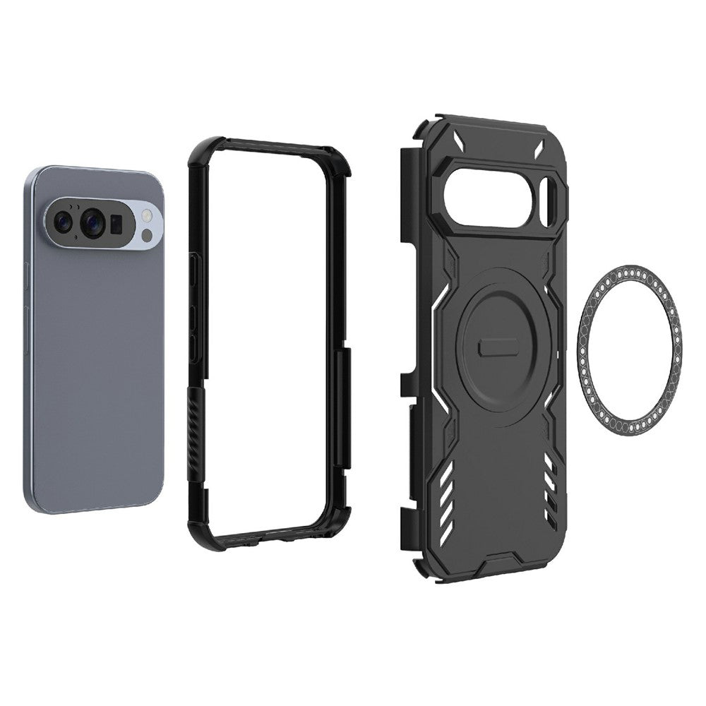 Husa MagSafe pentru Google Pixel 10 Pro / 10, Techsuit, ArmorMag, Neagra