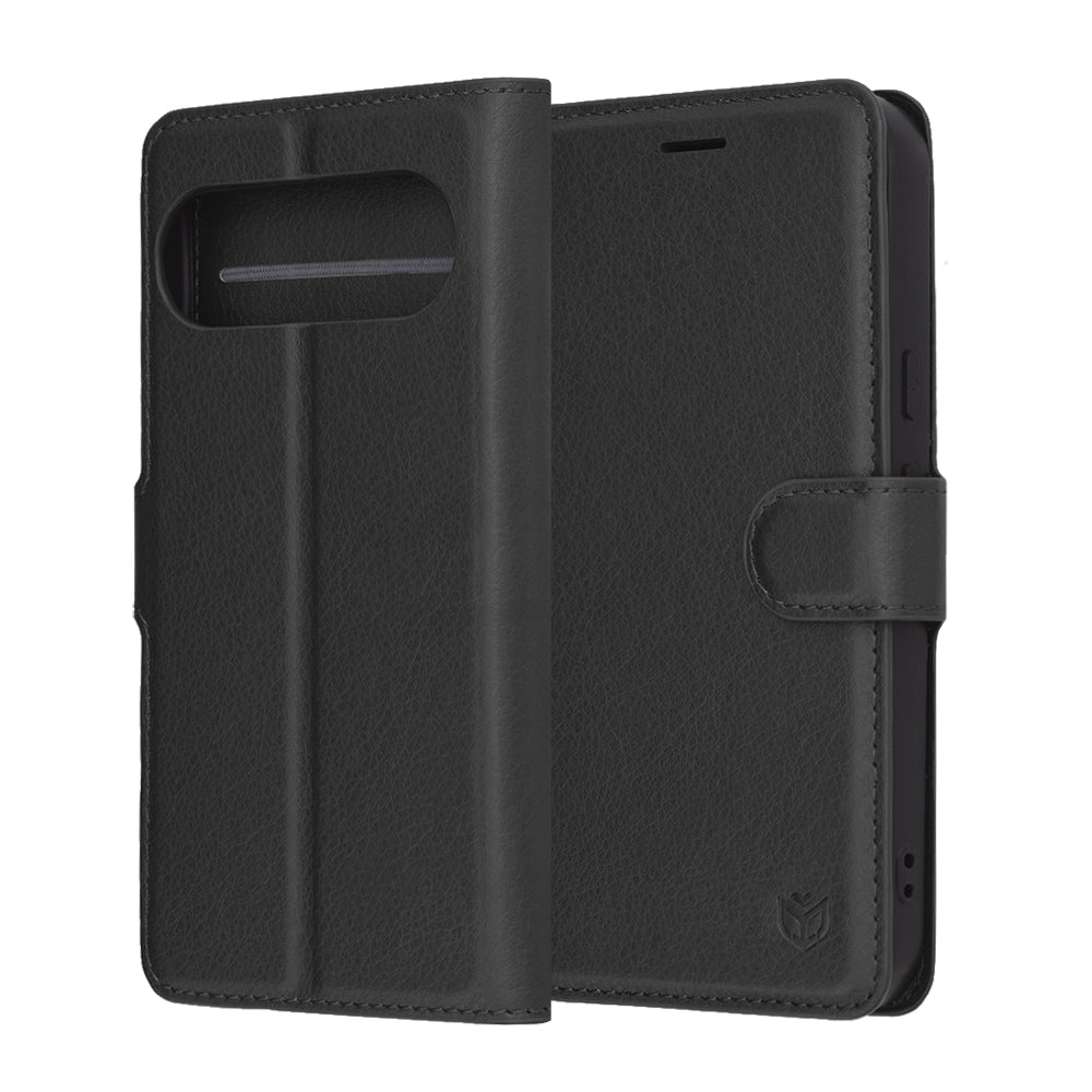 Husa pentru Google Pixel 10 Pro / 10, Techsuit, Leather Folio, Neagra