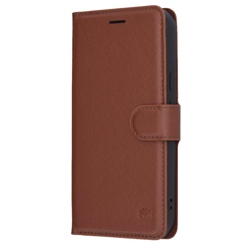 Husa pentru Google Pixel 10 Pro XL, Techsuit, Leather Folio, Maro
