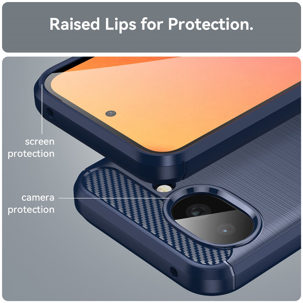 Husa pentru Google Pixel 10a, Techsuit, Carbon, Albastra