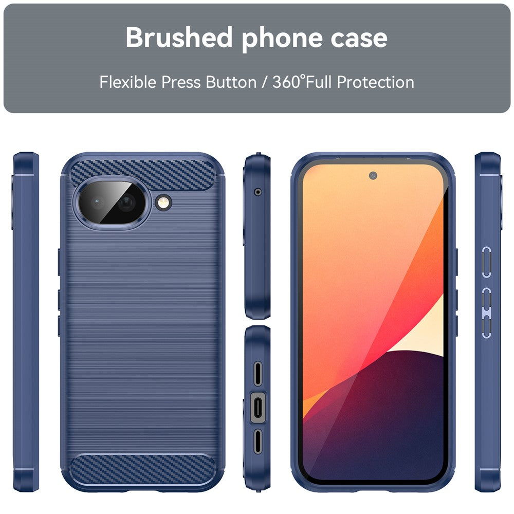 Husa pentru Google Pixel 10a, Techsuit, Carbon, Albastra