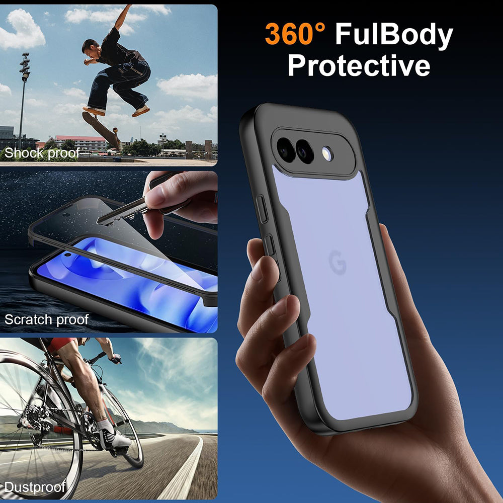 Husa pentru Google Pixel 10a, Techsuit, ColorVerse 360, Neagra