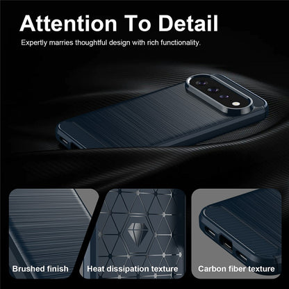 Husa pentru Google Pixel 11 Pro / 11, Techsuit, Carbon, Albastra