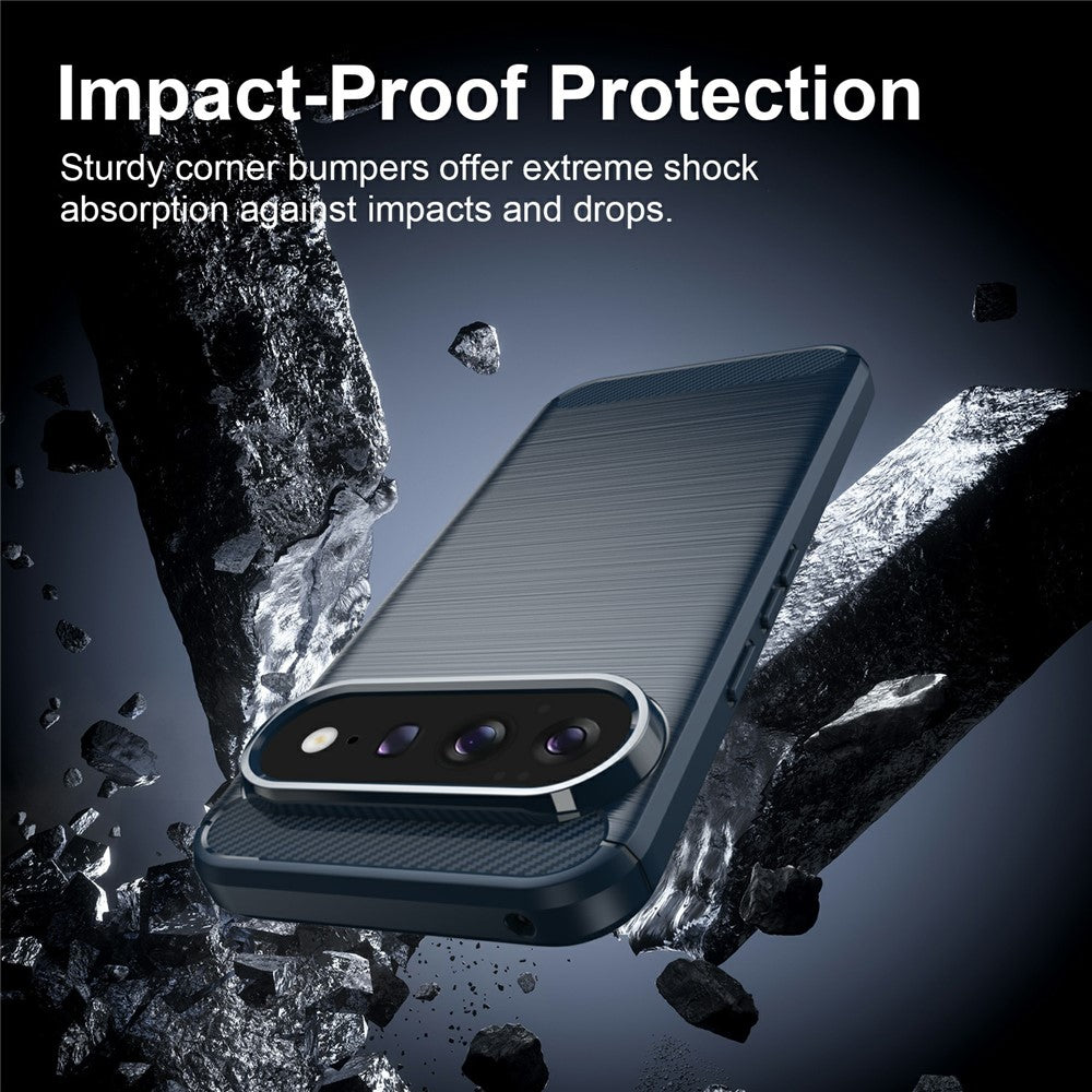Husa pentru Google Pixel 11 Pro / 11, Techsuit, Carbon, Albastra