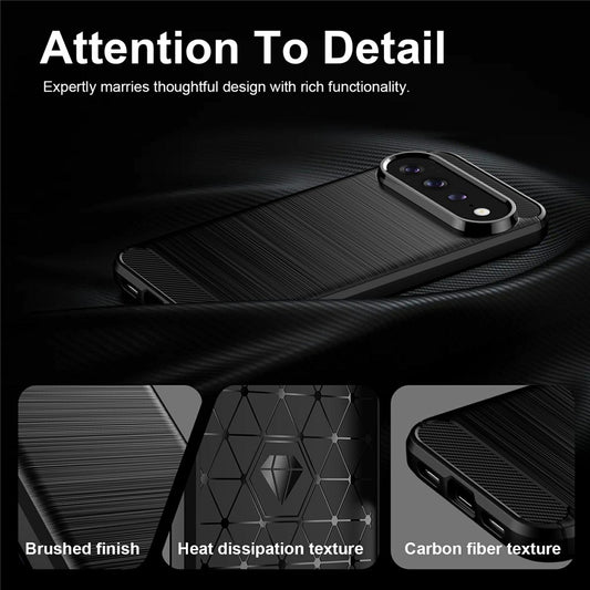 Husa pentru Google Pixel 11 Pro / 11, Techsuit, Carbon, Neagra