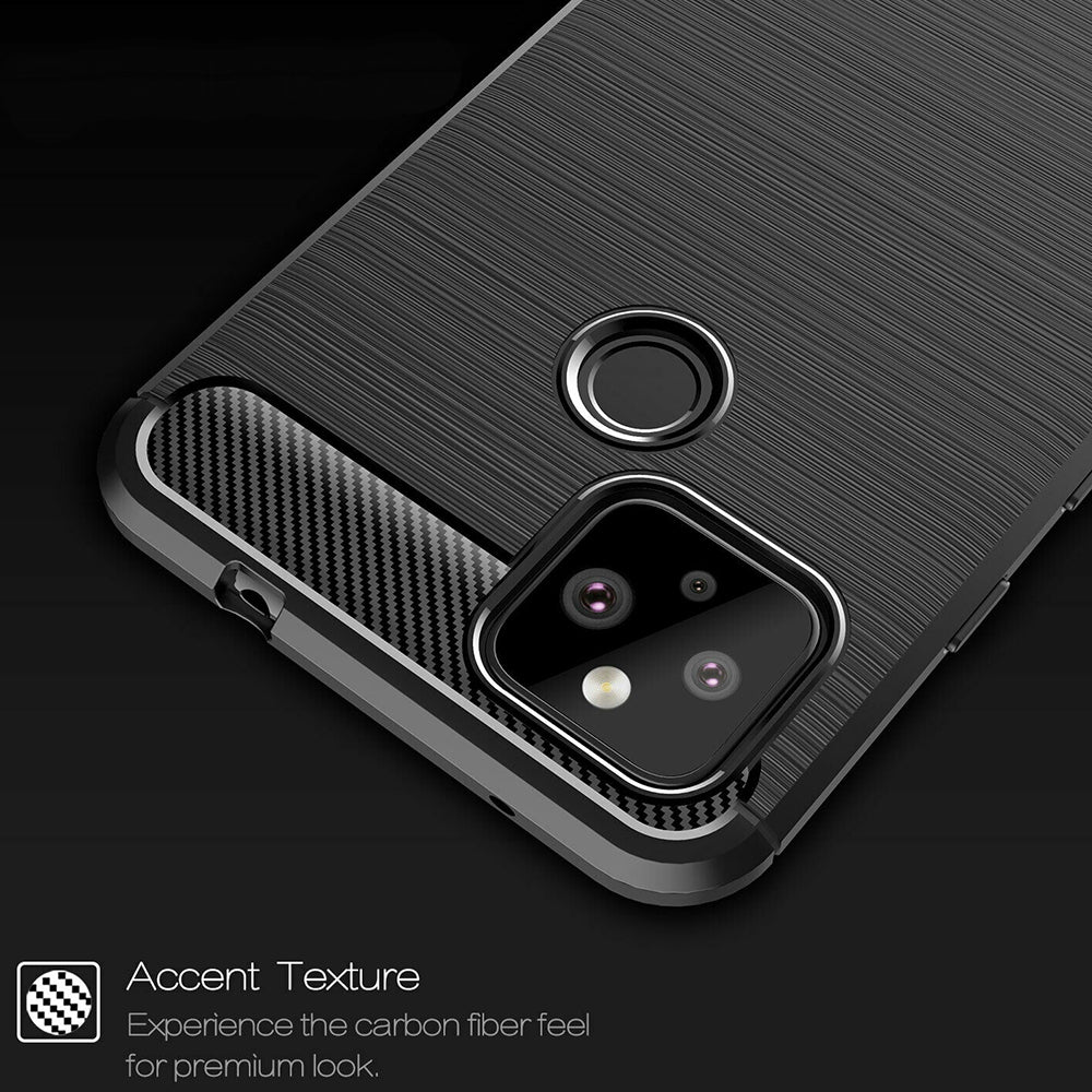 Husa pentru Google Pixel 4a 5G, Techsuit, Carbon, Neagra