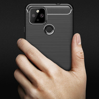 Husa pentru Google Pixel 4a 5G, Techsuit, Carbon, Neagra