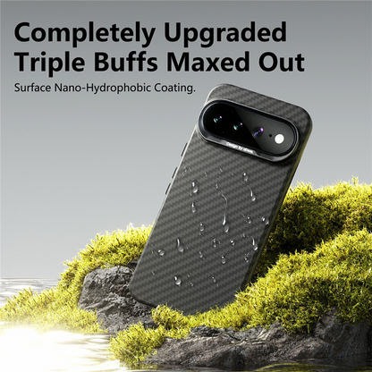 Husa pentru Google Pixel 10 Pro / 10, Abeei, Carbon Minimalist, Neagra