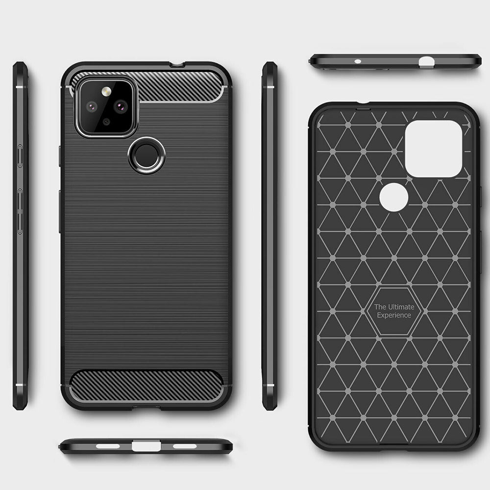 Husa pentru Google Pixel 5, Techsuit, Carbon, Neagra