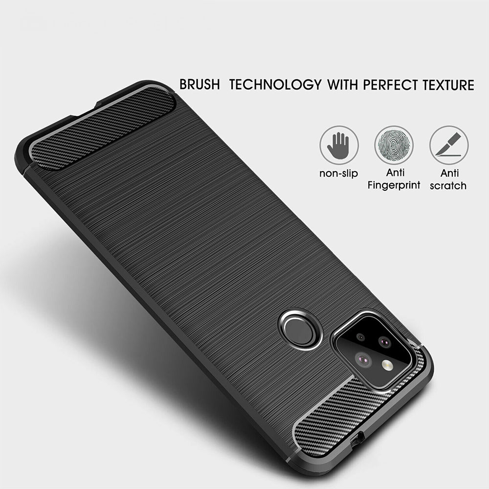 Husa pentru Google Pixel 5, Techsuit, Carbon, Neagra