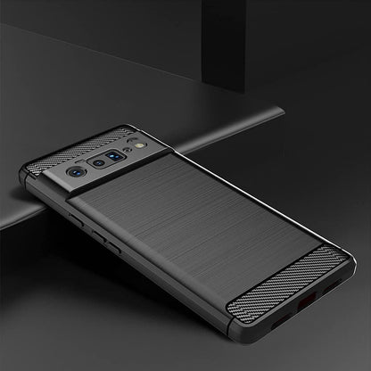 Husa pentru Google Pixel 6 Pro, Techsuit, Carbon, Neagra