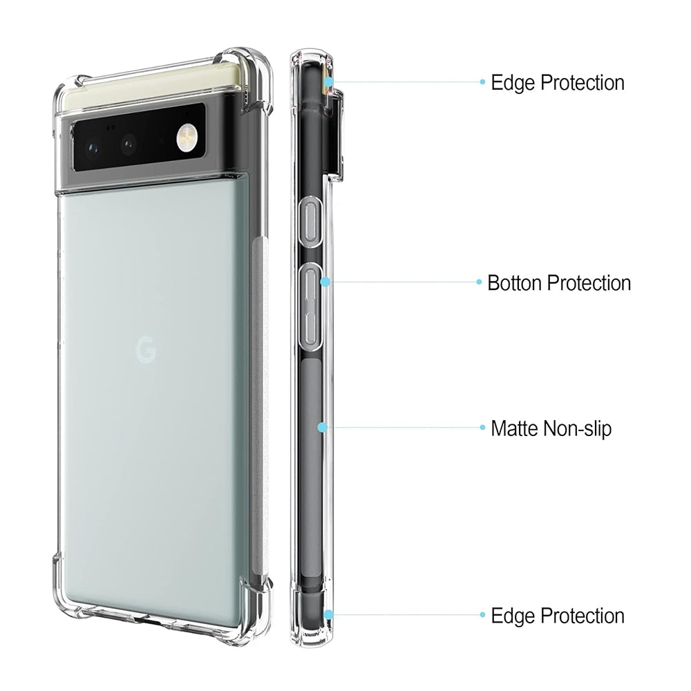 Husa pentru Google Pixel 6 Pro, Techsuit, Shockproof Clear, Transparenta