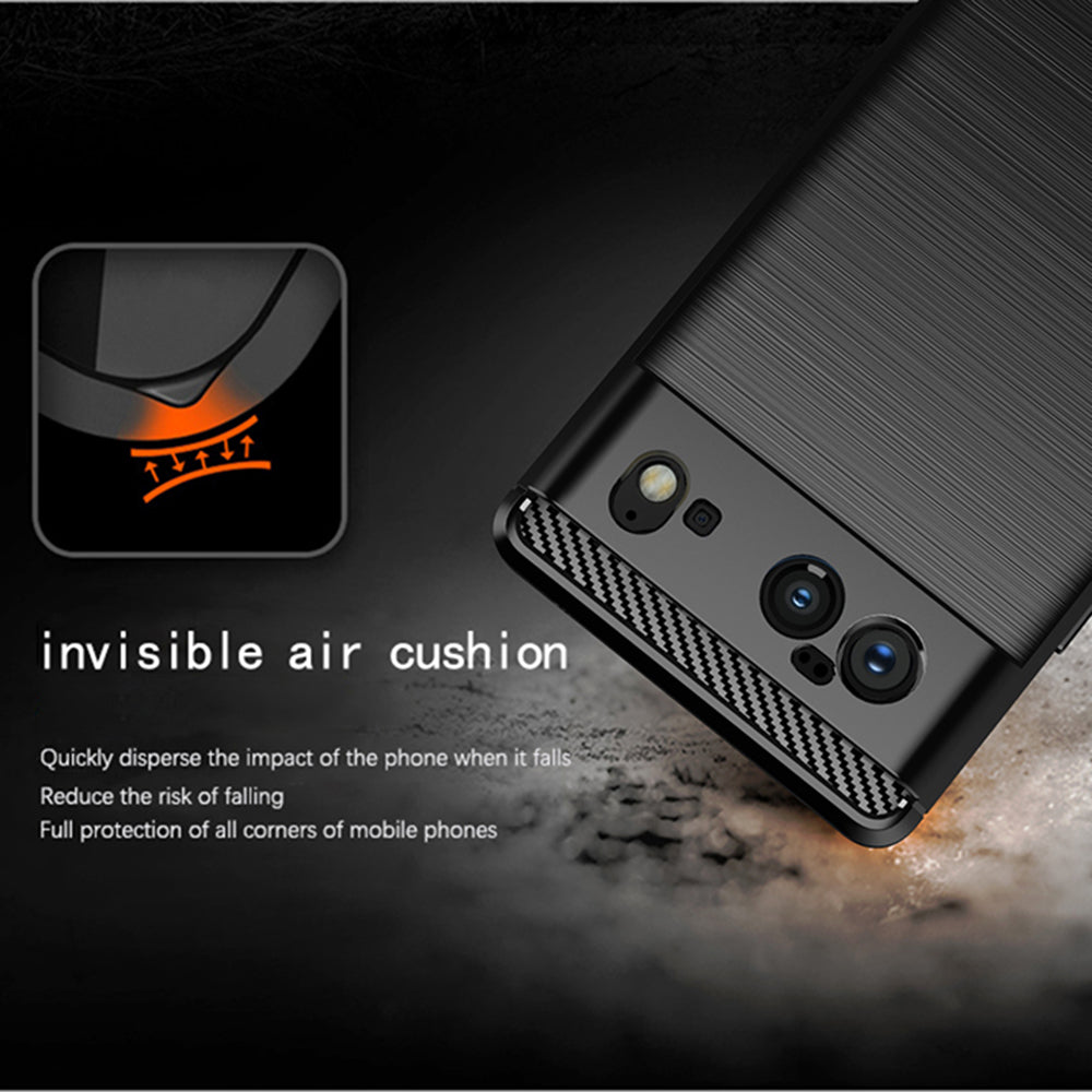 Husa pentru Google Pixel 6, Techsuit, Carbon, Neagra
