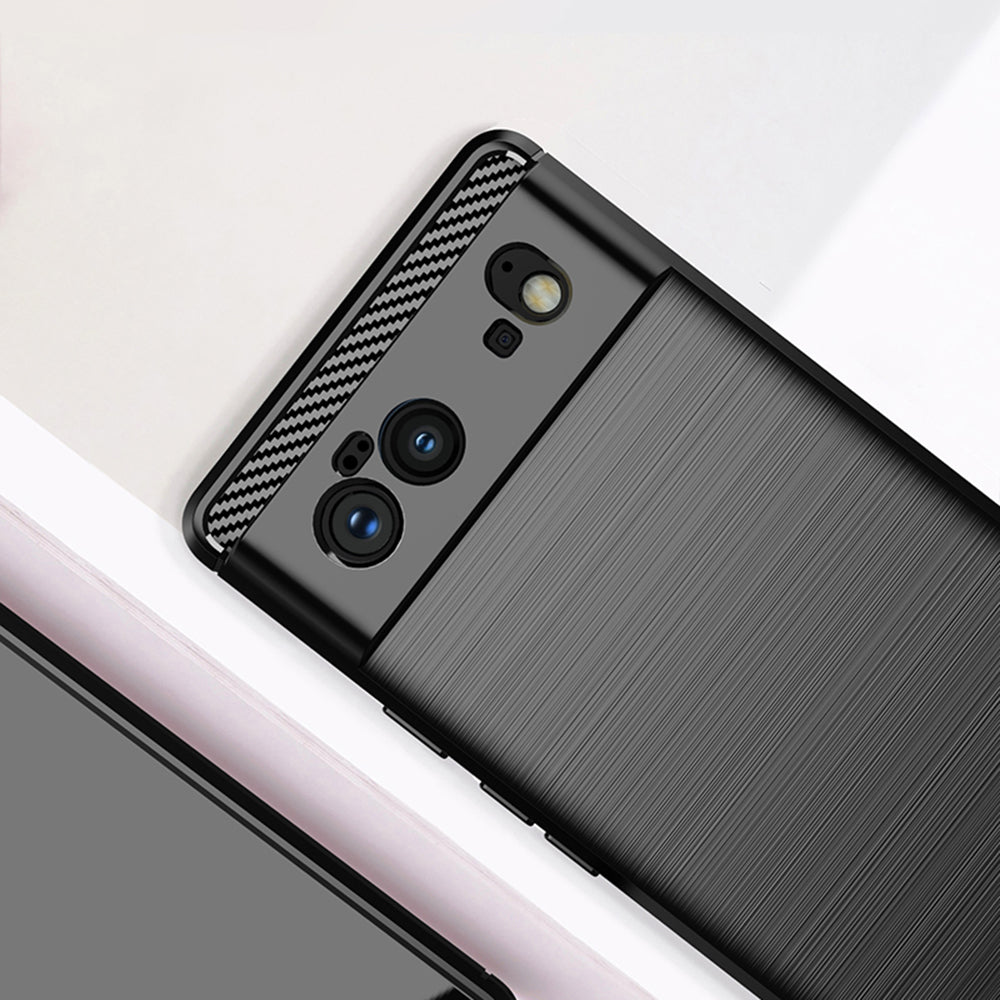 Husa pentru Google Pixel 6, Techsuit, Carbon, Neagra
