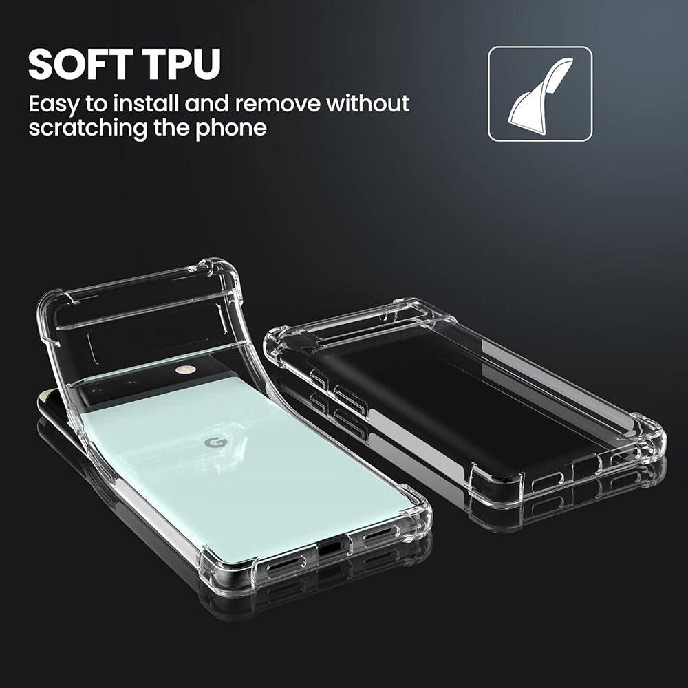 Husa pentru Google Pixel 6, Techsuit, Shockproof Clear, Transparenta