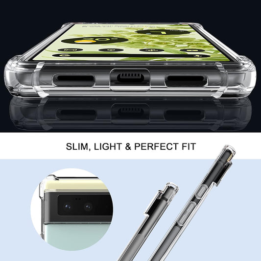 Husa pentru Google Pixel 6, Techsuit, Shockproof Clear, Transparenta