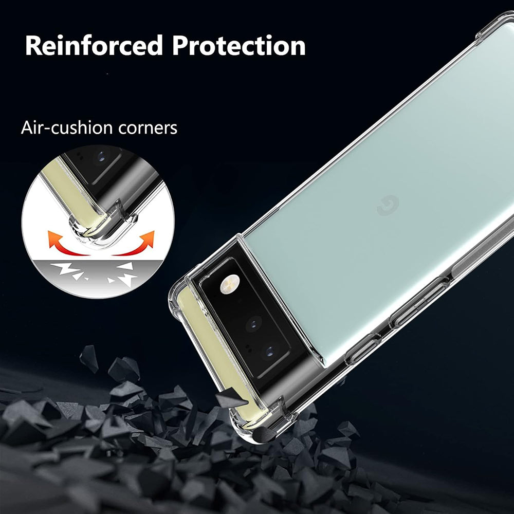 Husa pentru Google Pixel 6, Techsuit, Shockproof Clear, Transparenta