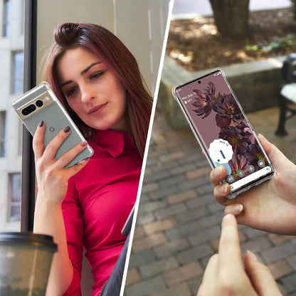 Husa pentru Google Pixel 7 Pro, Techsuit, Shockproof Clear, Transparenta