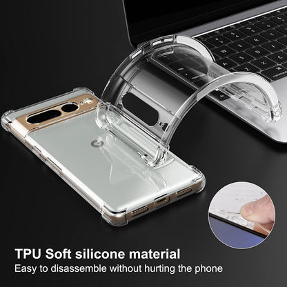 Husa pentru Google Pixel 7 Pro, Techsuit, Shockproof Clear, Transparenta