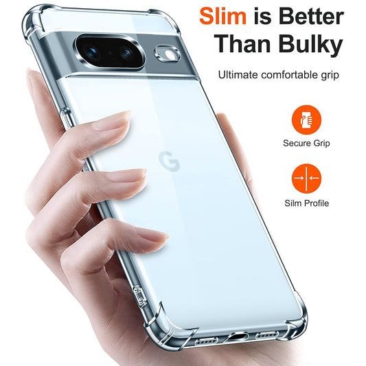 Husa pentru Google Pixel 7, Techsuit, Shockproof Clear, Transparenta