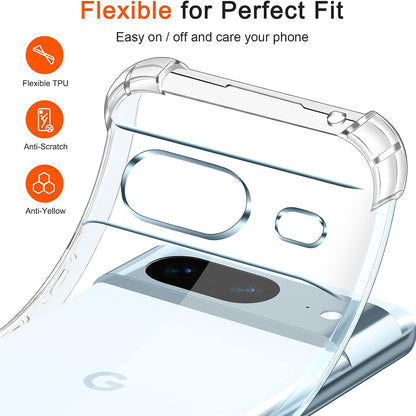 Husa pentru Google Pixel 7, Techsuit, Shockproof Clear, Transparenta