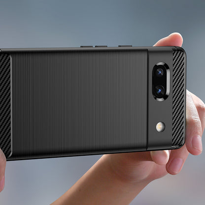 Husa pentru Google Pixel 7a, Techsuit, Carbon, Neagra