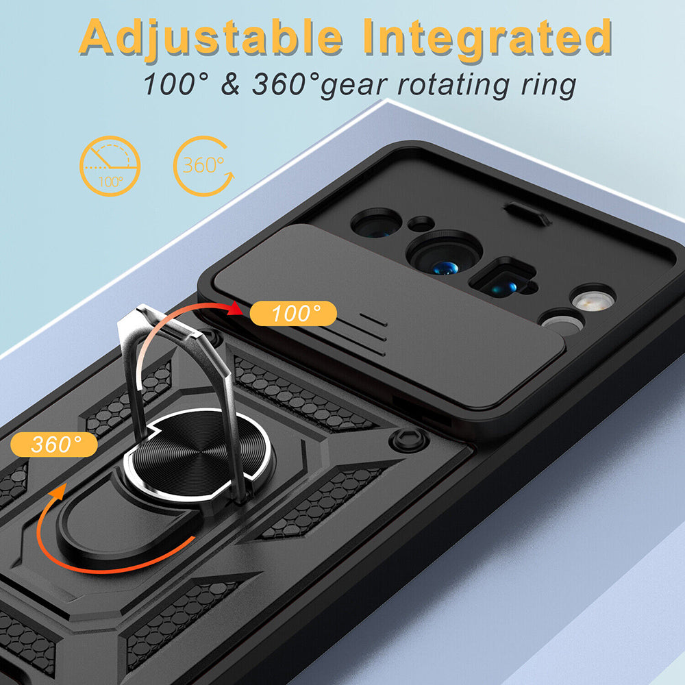 Husa pentru Google Pixel 8 Pro, Techsuit, CamShield, Neagra