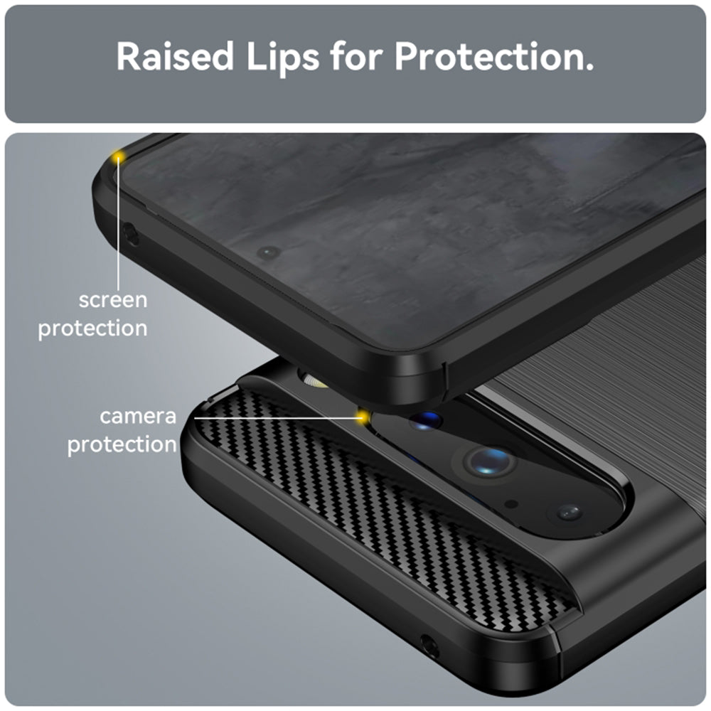 Husa pentru Google Pixel 8 Pro, Techsuit, Carbon, Neagra