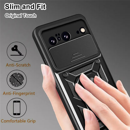 Husa pentru Google Pixel 8, Techsuit, CamShield, Neagra