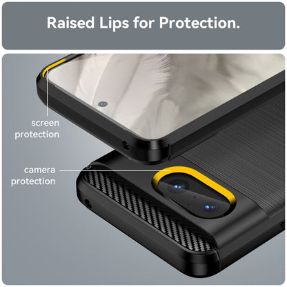 Husa pentru Google Pixel 8, Techsuit, Carbon, Neagra