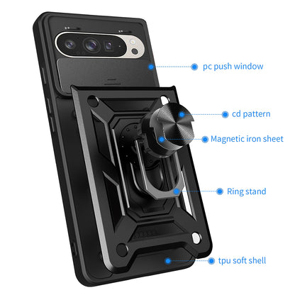 Husa pentru Google Pixel 9 / 9 Pro, Techsuit, CamShield, Neagra