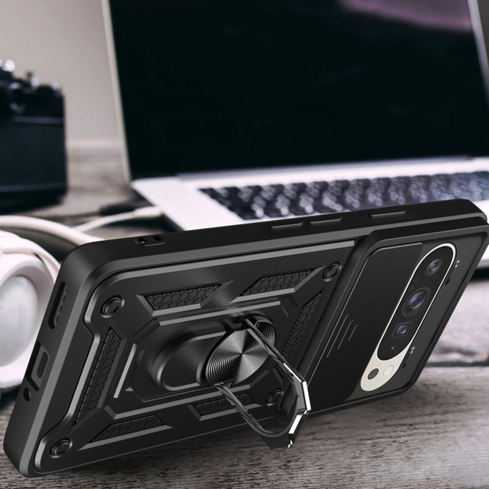 Husa pentru Google Pixel 9 / 9 Pro, Techsuit, CamShield, Neagra