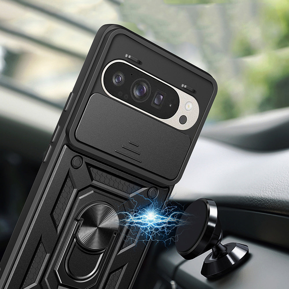 Husa pentru Google Pixel 9 / 9 Pro, Techsuit, CamShield, Neagra
